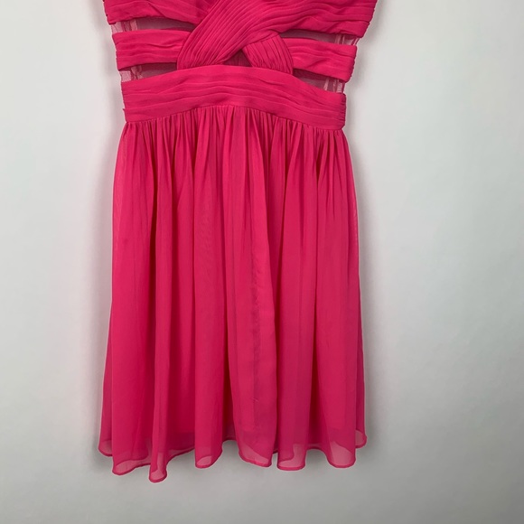 Vintage Hot Pink Party Dress #4966 - Picture 3 of 6